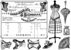 Collage of Corsets Unmounted Stamp