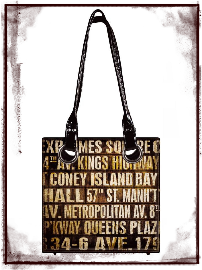 District Market Subway Tote Bag by Tim Holtz