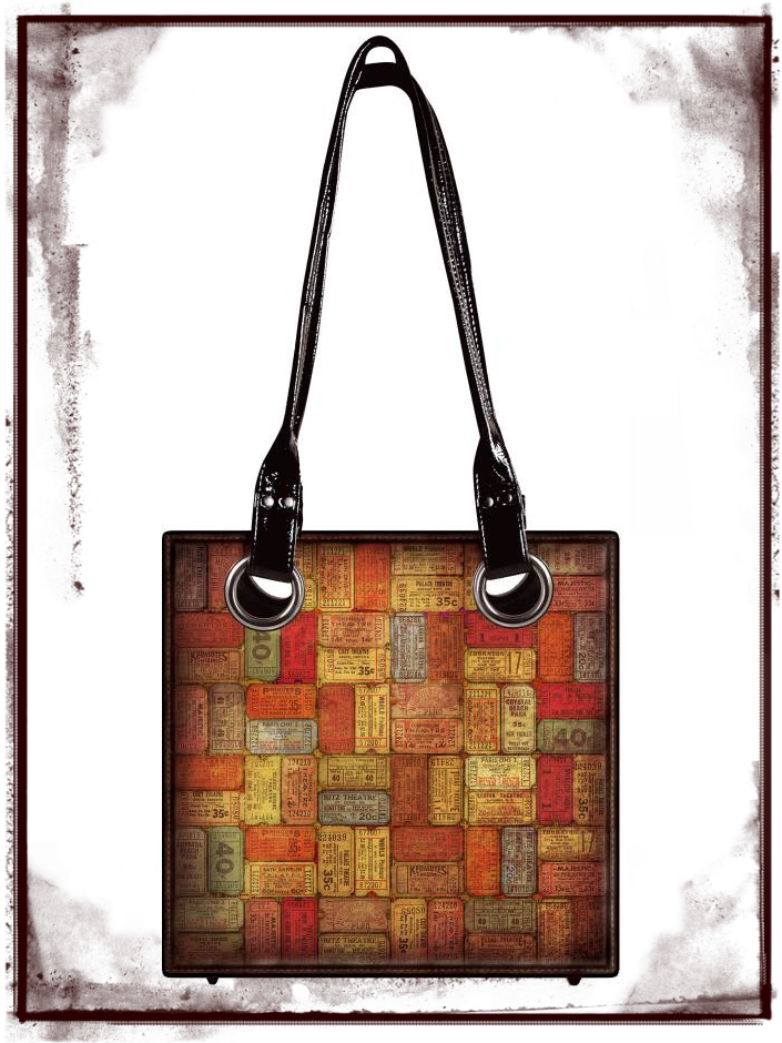 District Market Tickets Tote Bag by Tim Holtz