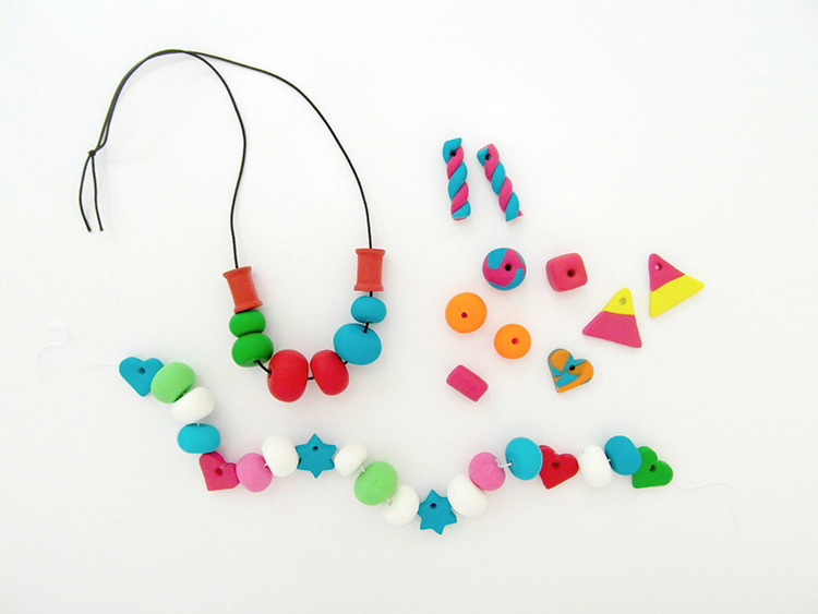 Fimo necklace and garland