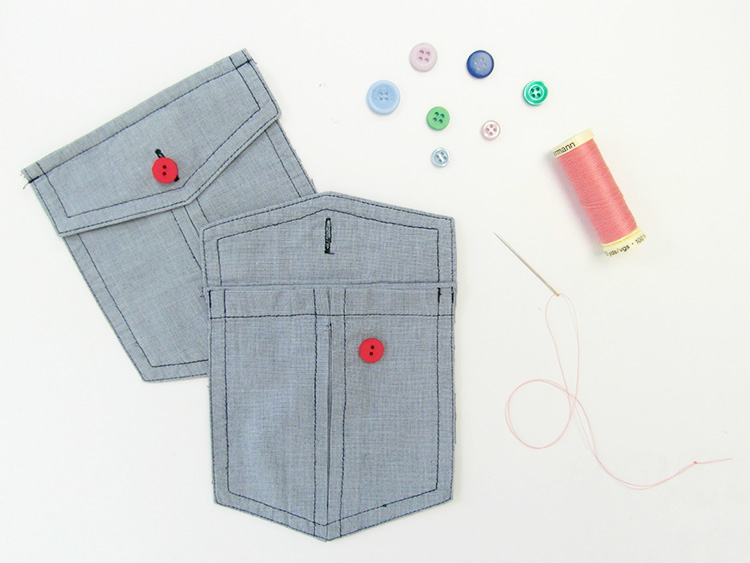 Recycled shirt pockets