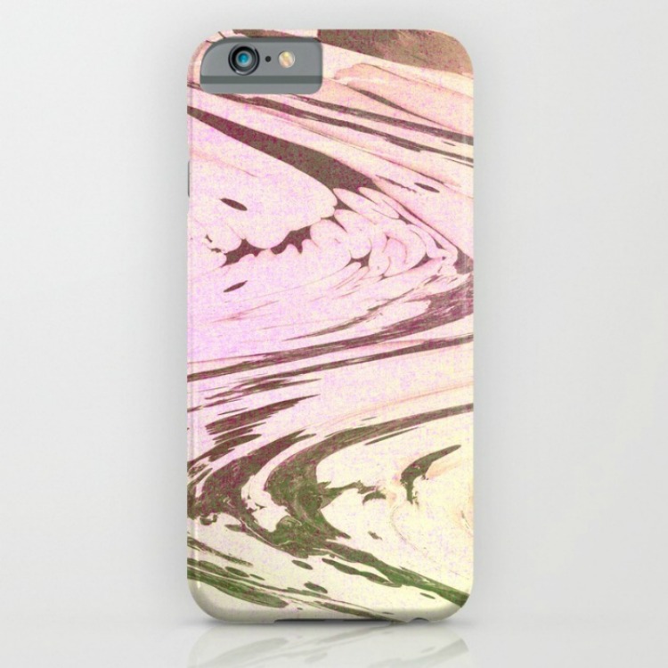iPhone case with a print made using alcohol inks from Society 6