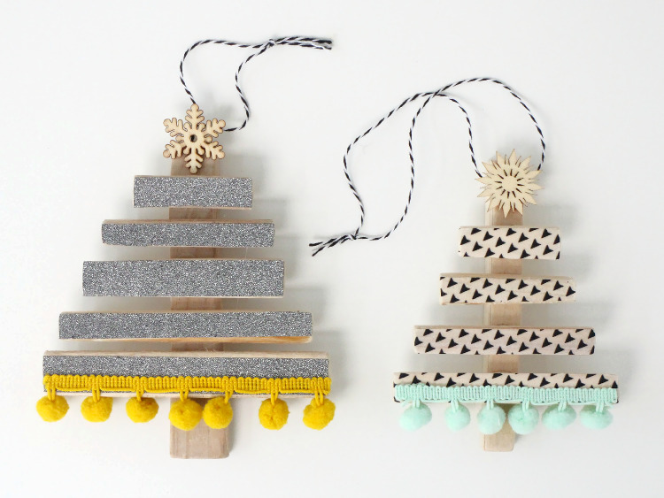 Christmas trees made from driftwood