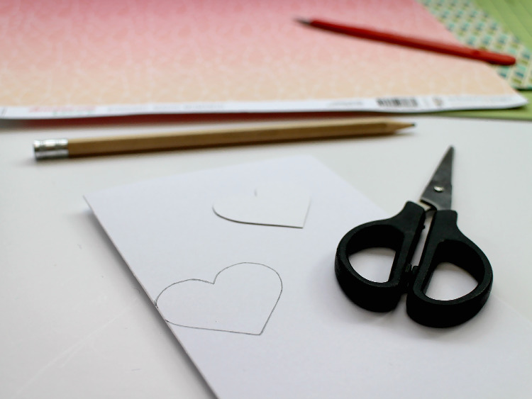 Drawing the design onto the card blank