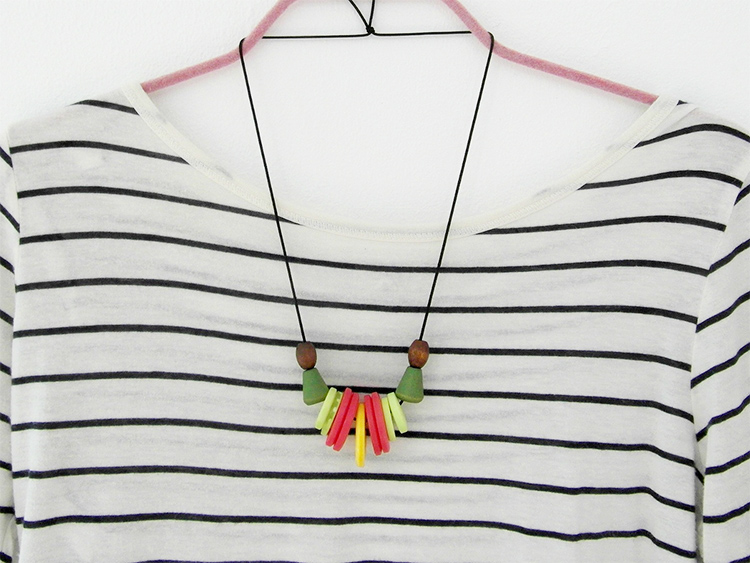 Colourful DIY Button Necklaces