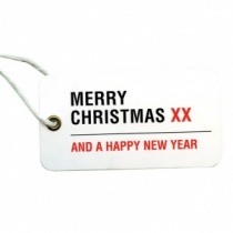 Merry Christmas London Street Sign Tags (5 pack)