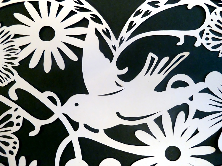 Sarah Manton paper cut bird
