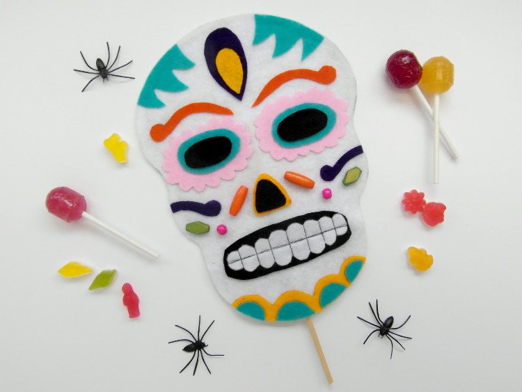 Day of the Dead Felt Mask