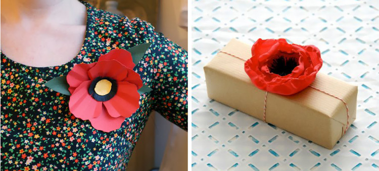 Lovely paper poppy DIYs