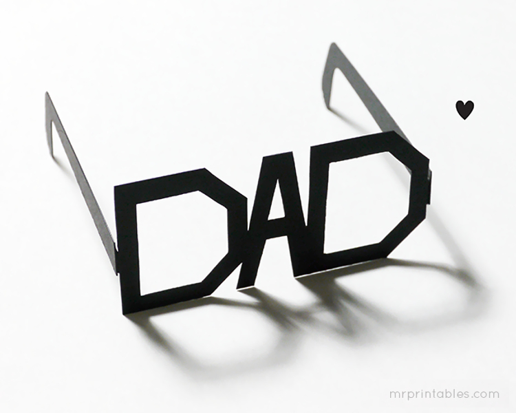 Great typography glasses for Father's Day
