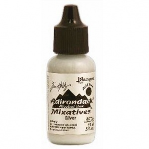 Silver Mixative Alcohol Ink by Tim Holtz Adirondack