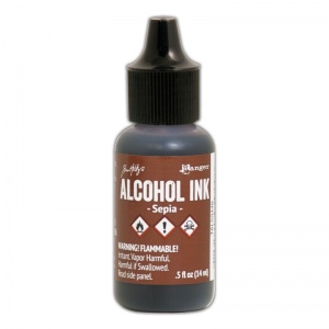 Sepia Adirondack Alcohol Ink, 15ml, by Tim Holtz