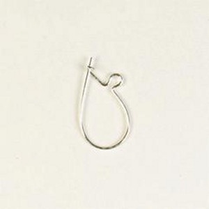 Silver coloured ear wires (5 pairs)