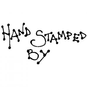 Hand Stamped By Wood Mounted Stamp