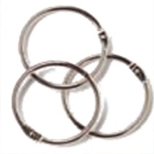 1.5'' Book Binder Rings Silver Coloured (24)