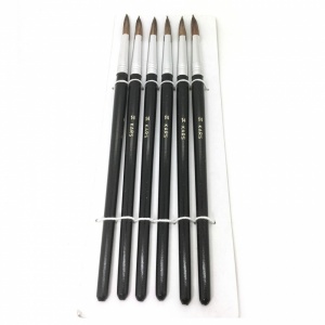 Set of Six School Paint Brushes