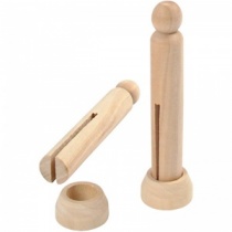 5 Set of wooden clothes pegs