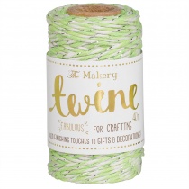 Lime & Silver Twine, 40 metres