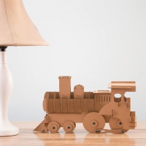 DIY Décor Cardboard Model Train Kit