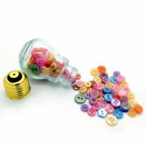 Light Bulb of Pastel Buttons