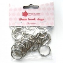 3/4'' (19mm) Book Binder Rings - Silver Coloured