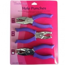 Hole Punch Set of 3 in 1/16'', 1/8'' & 5/16'' sizes